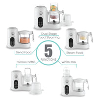 Baby Womb World - Baby Food Processor Steamer Blender and Milk Bottle Warmer