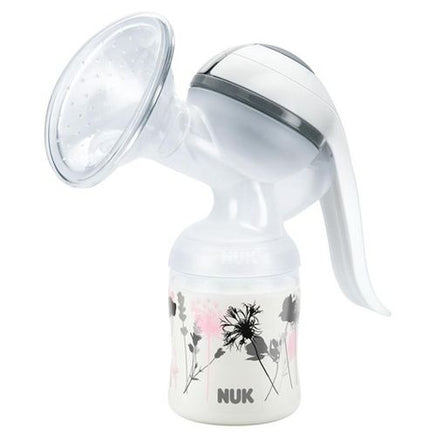 Nuk Jolie Manual Breast Pump, white with wild flowers