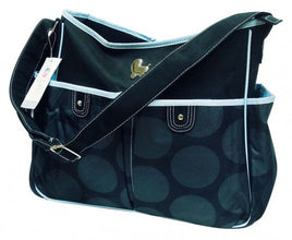 Mothers Choice Diaper Bag & Changing Mat - Black Circle