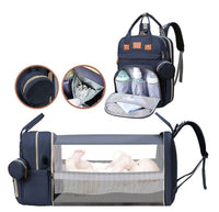 Multi Function Baby Bag Backpack - Navy