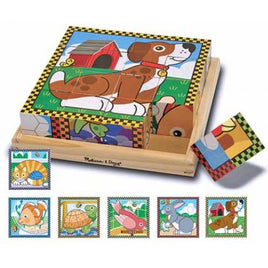 46. Wooden Cube Puzzle - Pets (Age 3 Years+)