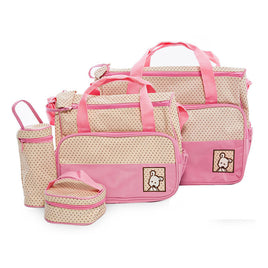 Multi Function Baby Bag Set - Pink