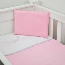 Cabbage Creek 3 Piece Baby Cot Linen Set - Pink Stars