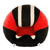 Baby Plush Chair - Black/Red