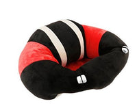 Baby Plush Chair - Black/Red