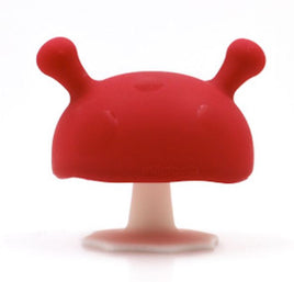 Mushroom Baby Teether - Red