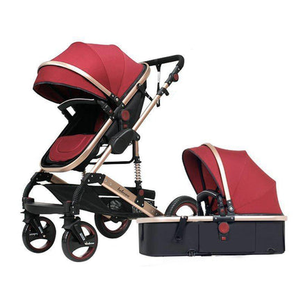 Belecoo Luxury Baby Stroller - Tyrant - Red Wine (STROLLER ONLY)