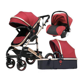 My Mom And Me Luxury Baby Stroller - Wine Red