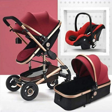 Belecoo Luxury Baby Stroller - Tyrant - Red Wine Colour