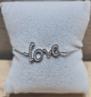 M&M Collection - Chain Bracelet - Love In Silver