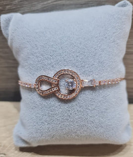 M&M Collection - Chain Bracelet - Diamond in the Rough In Rose Gold