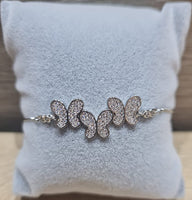 M&M Collection - Chain Bracelet - Butterfly In Silver