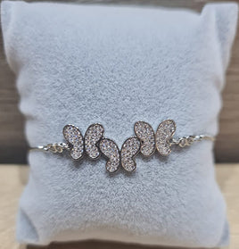M&M Collection - Chain Bracelet - Butterfly In Silver