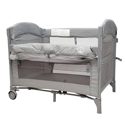 Baby Womb World Baby Camping Cot,  colour grey, next to me, 0 to 36 months
