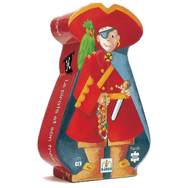 Silhouette Puzzle - Pirate And His Treasure (Age 4 Years+)